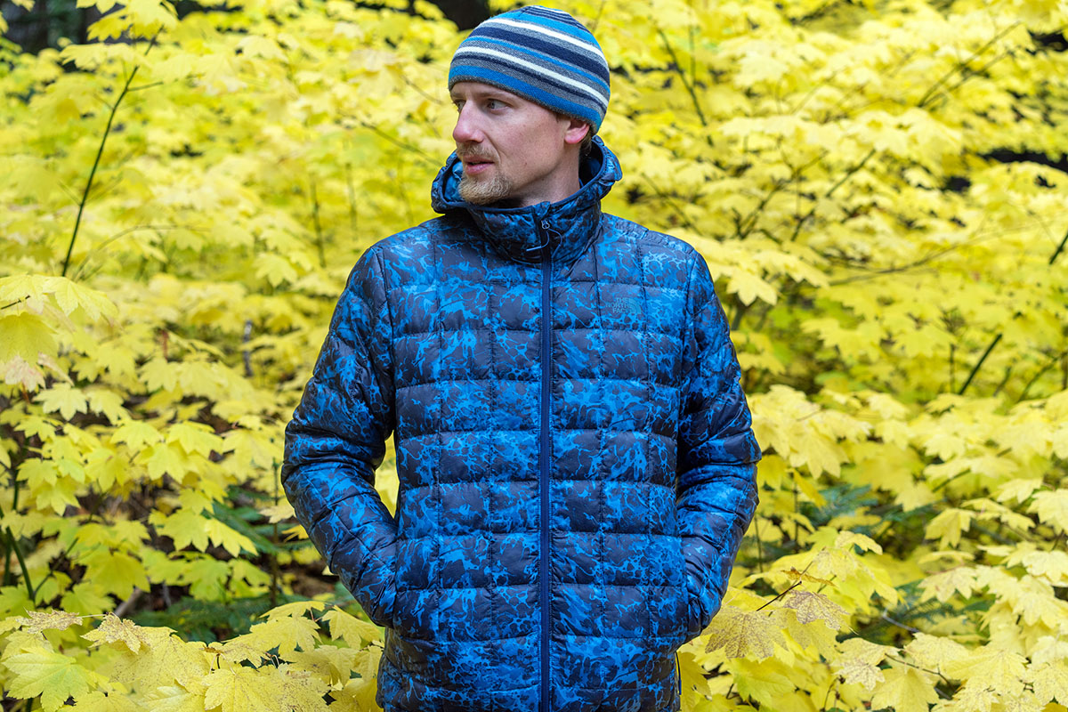 north face blue thermoball