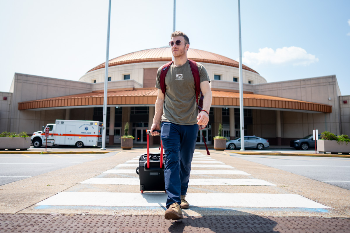 Wheeled duffel bag (coming out of Chattanooga Airport)