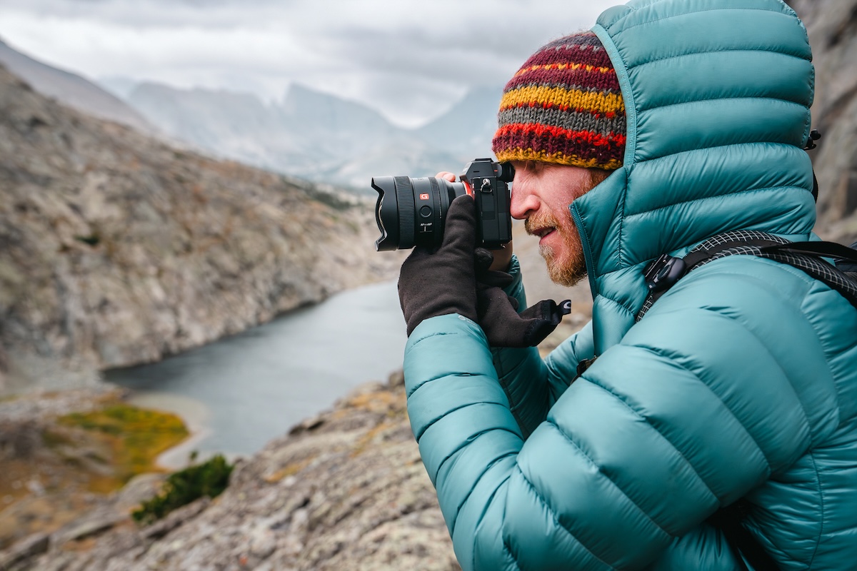 Chris Carter shooting in the Wind River Range