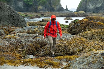 Rain Jacket (hiking along beach)