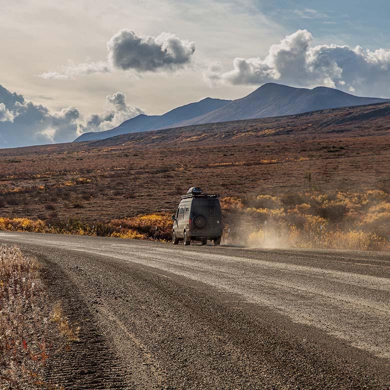 A Year on the Road (Driving 4x4 Sprinter van along Dempster Highway in Northwest Territories)