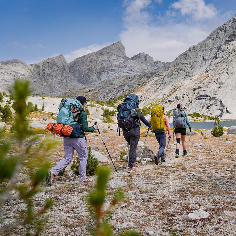 Best hiking footwear brands (group shot backpacking)