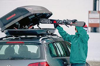 BUDGET SKI & SNOWBOARD CARRIER for Jeep JL Sky One Touch - Rhino