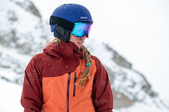 ski goggles under or over helmet